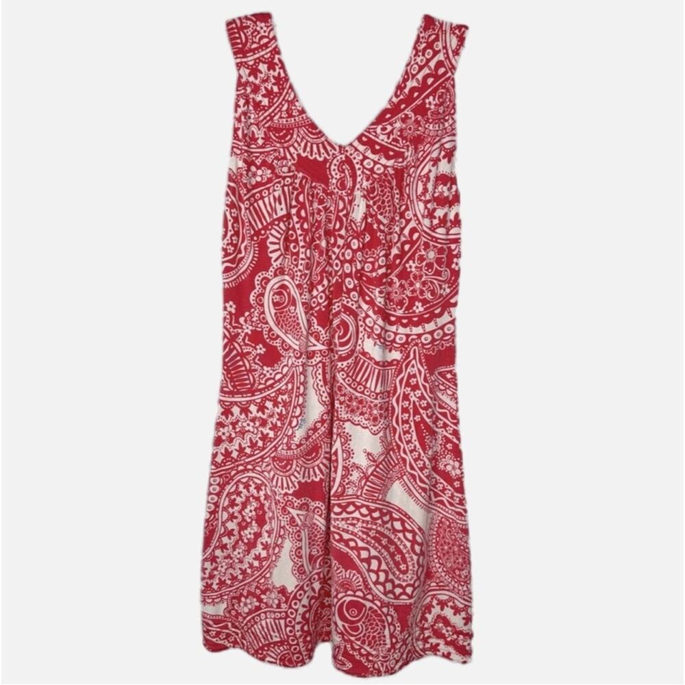 Lilly Pulitzer Yoked Sleeveless Paisley Logo Dress
